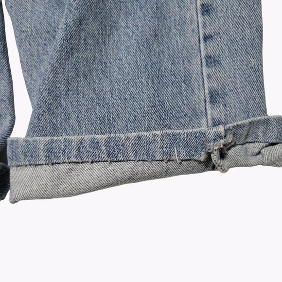 Lee Jeans Mens Size 38 X 30 Straight Leg High Rise Light Wash Denim Pants - Picture 5 of 7